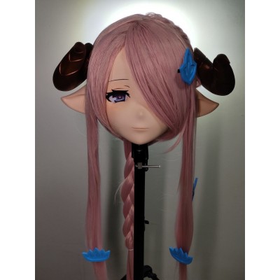 (NFD04)Customize Handmade Crossdress Full Head Female/Girl Resin Japanese Cartoon Character Animego Cosplay Kigurumi Mask